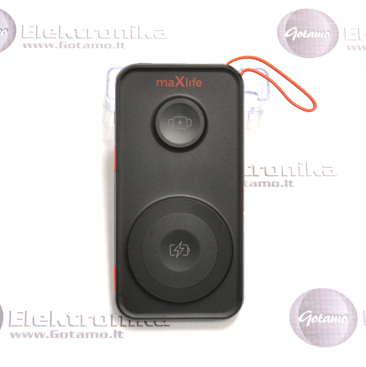 10000mAh 15W MagSafe MaXlife belaidė išorinė baterija akumuliatorius (Power Bank) 2 10000mAh 15W MagSafe MaXlife