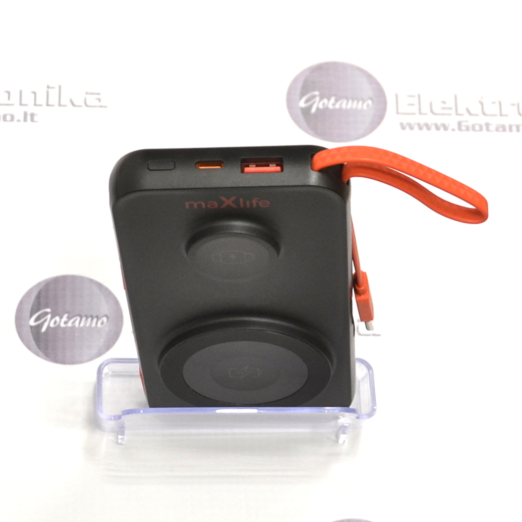 10000mAh 15W MagSafe MaXlife belaidė išorinė baterija akumuliatorius (Power Bank) 4 10000mAh 15W MagSafe MaXlife