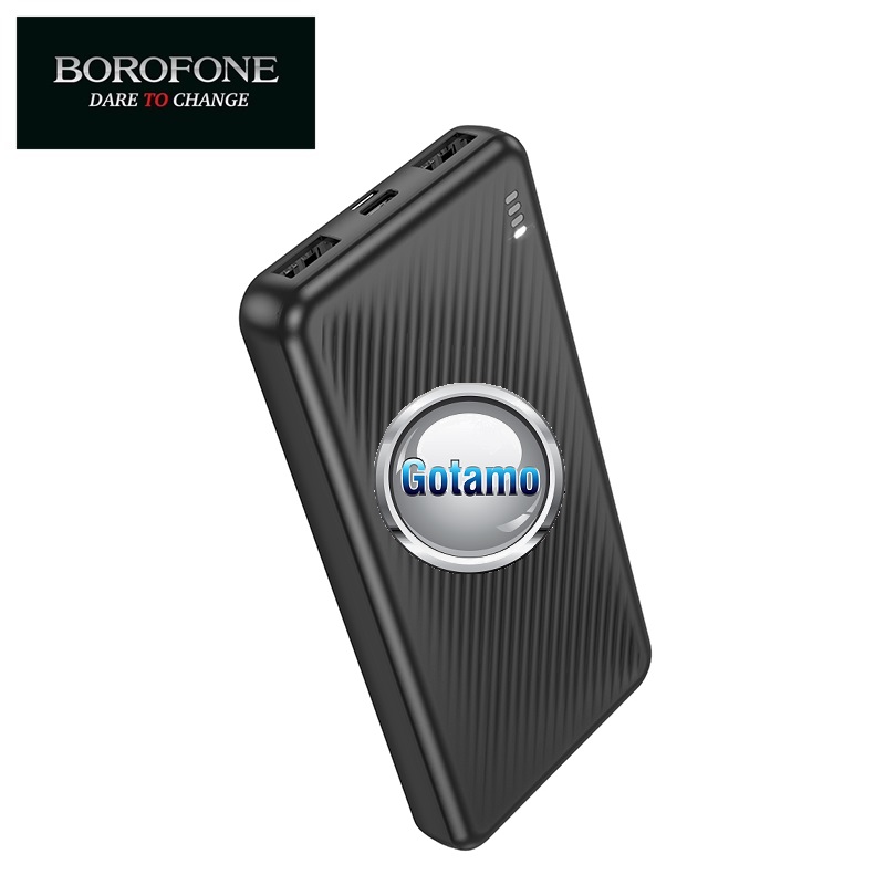 10000mAh Borofone išorinė baterija akumuliatorius (Power Bank) juodos spalvos 4 10000mAh Borofone išorinė baterija
