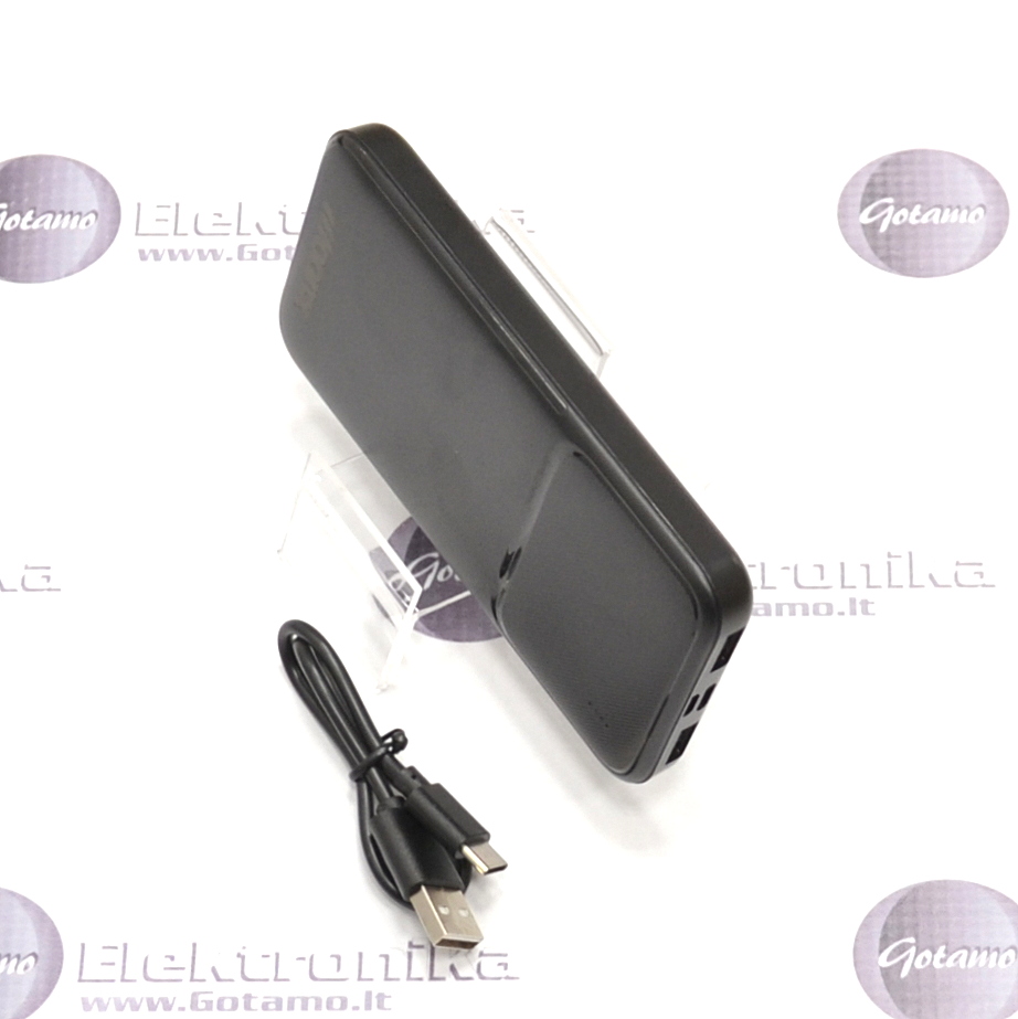 10000mAh Moonx išorinė baterija akumuliatorius (Power Bank) juodos spalvos 4 10000mAh Moonx išorinė baterija
