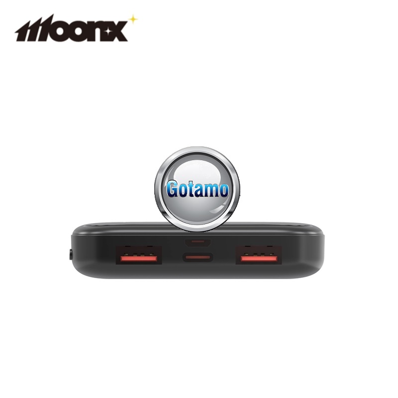 10000mAh Moonx išorinė baterija akumuliatorius (Power Bank) juodos spalvos 5 10000mAh Moonx išorinė baterija