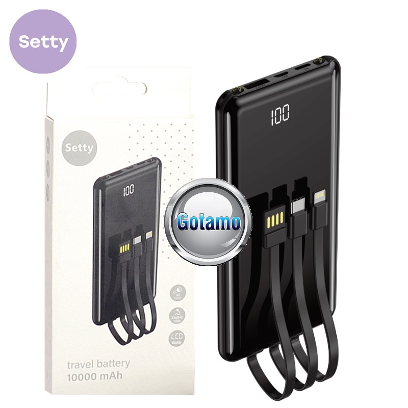 10000mAh Setty išorinė baterija