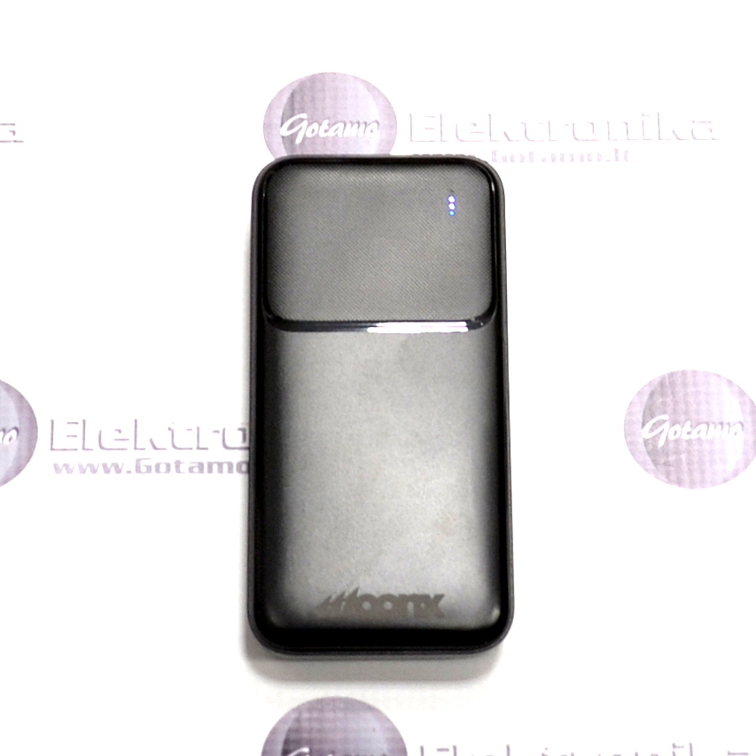 20000mAh 10W Moonx išorinė baterija akumuliatorius (Power Bank) juodos spalvos 2 20000mAh 10W Moonx išorinė baterija