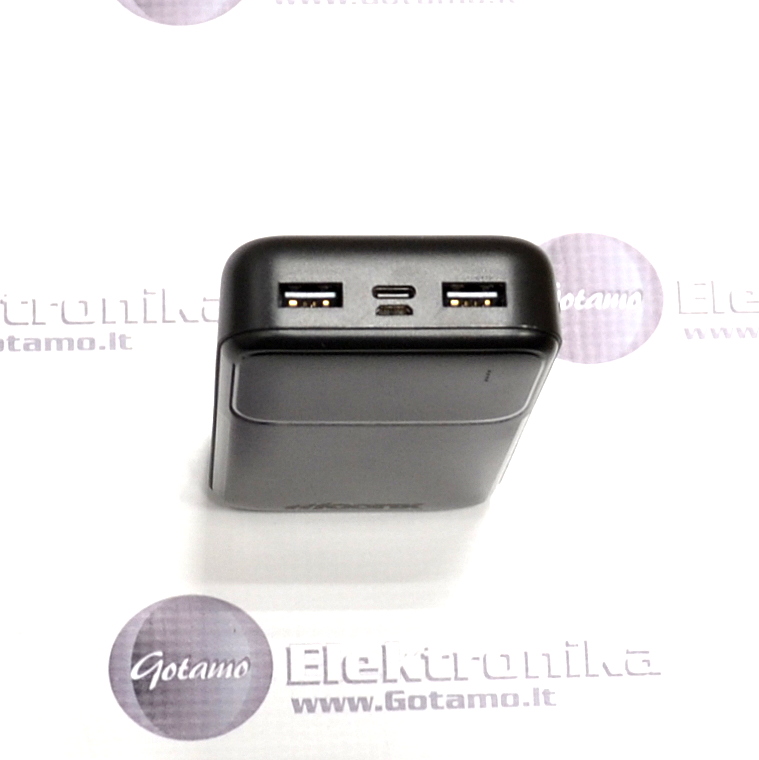 20000mAh 10W Moonx išorinė baterija akumuliatorius (Power Bank) juodos spalvos 3 20000mAh 10W Moonx išorinė baterija