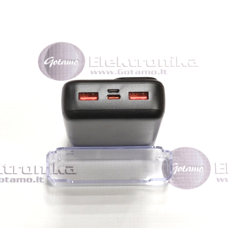 20000mAh 20W Moonx išorinė baterija akumuliatorius (Power Bank) juodos spalvos 3 20000mAh 20W Moonx išorinė baterija