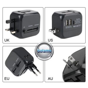 220V tinklo adapteris kelioninis All-in-One su 2x USB ir Type-C – pagrindinė nuotrauka