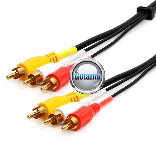 3 RCA į 3 RCA laidas 3