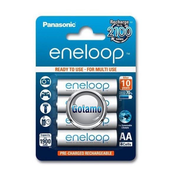 Panasonic Eneloop 2000mAh AA įkraunamos baterijos