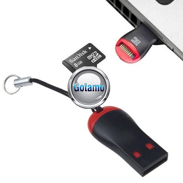 Adapteris atminties kortelei Micro SD į USB