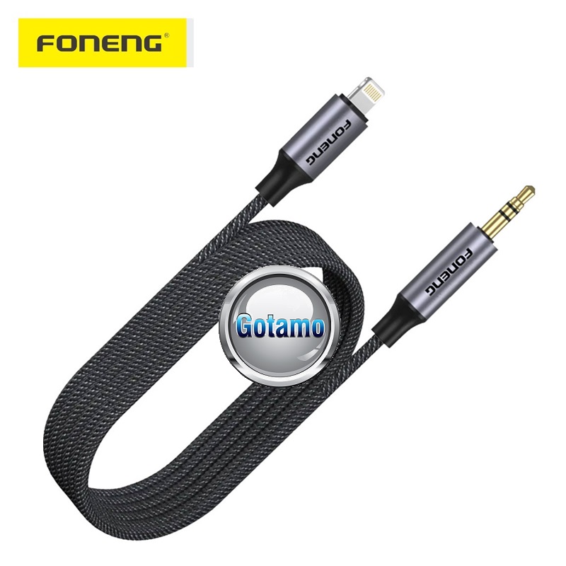 Apple Lightning į AUX 3.5mm laidas 1 metras Foneng juodos spalvos 3 Apple Lightning į AUX 3.5mm laidas