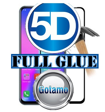 Gaubtas grūdintas stiklas Huawei P Smart (2019) mobiliesiems telefonams juodos spalvos 5D pilnas padengimas klijais