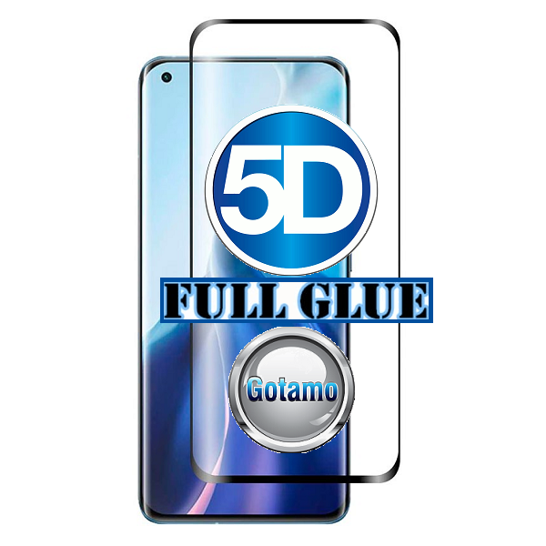 Apsauga ekranui gaubtas grūdintas stiklas Xiaomi Mi 11, Xiaomi Mi 11 Pro mobiliesiems telefonams juodos spalvos 5D pilnas padengimas klijais