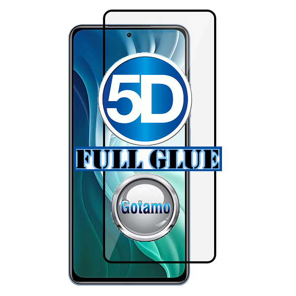 Apsauga ekranui gaubtas grūdintas stiklas Xiaomi Mi 11i, Mi 11X, Mi 11X Pro, Xiaomi Poco F3 mobiliesiems telefonams juodos spalvos 5D pilnas padengimas klijais