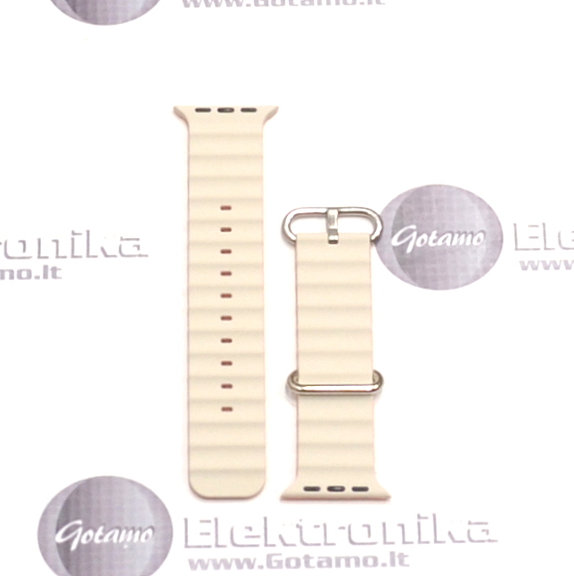 Apyrankė dirželis Devia Deluxe Sport6 Apple Watch 38 / 40 / 41 mm žvaigždžių šviesos (šviesiai kreminė) / oranžinė 4 Apyrankė dirželis Devia Deluxe Sport6 Apple Watch 38 40 41 mm žvaigždžių