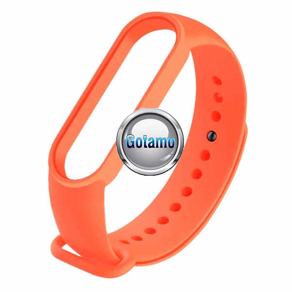 Apyrankė dirželis Xiaomi Mi Band 5 6 7 išmaniosioms apyrankėms oranžinės