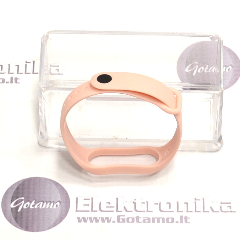 Apyrankė dirželis Xiaomi Mi Band 5 6 7 išmaniosioms apyrankėms šviesiai rožinės spalvos 3 Apyrankė dirželis Xiaomi Mi Band 5 6 7 išmaniosioms apyrankėms šviesiai