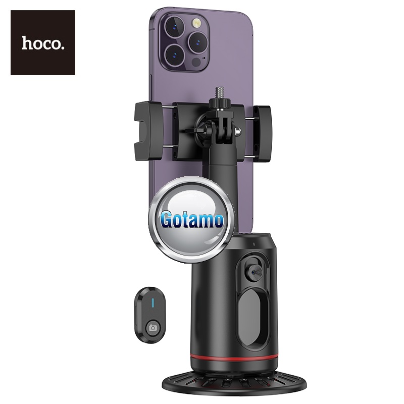 Asmenukių (selfie) stovas su veido sekimu Hoco Face 360 6 Asmenukių stovas Hoco Face 360 telefonui