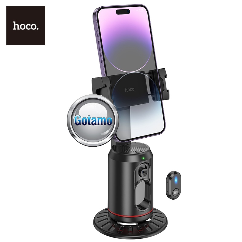 Asmenukių (selfie) stovas su veido sekimu Hoco Face 360 9 Asmenukių stovas Hoco Face 360 telefonui