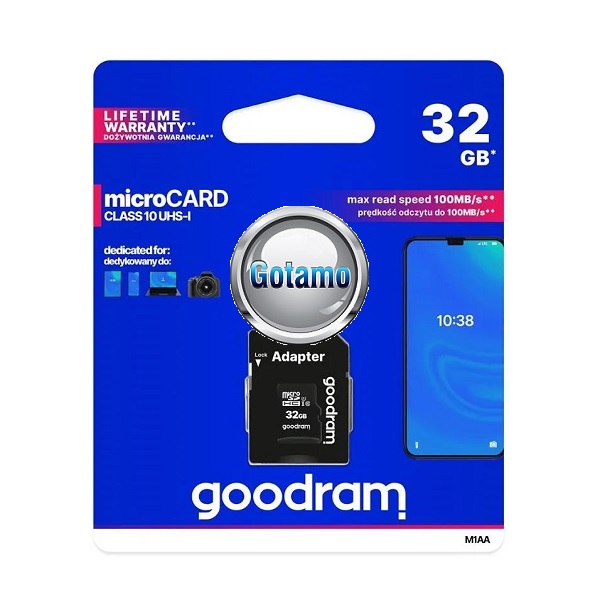 Atminties kortelė Micro SD 32GB GOODRAM su SD adapteriu