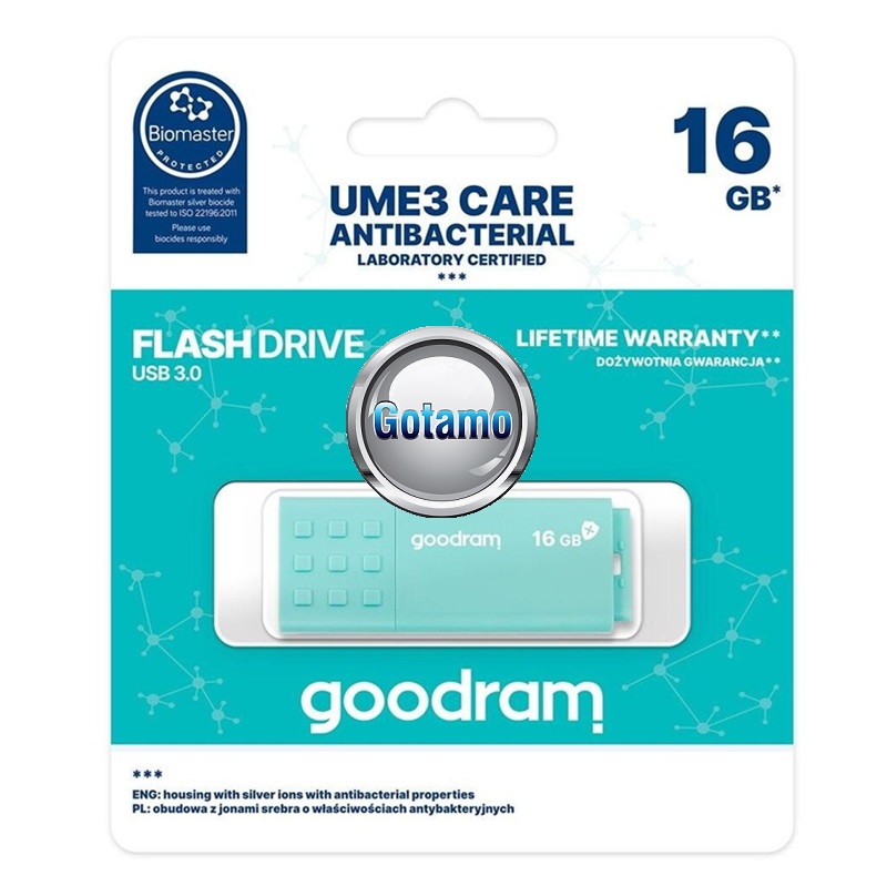 Atmintinė USB raktas 16GB GOODRAM Antibacterial