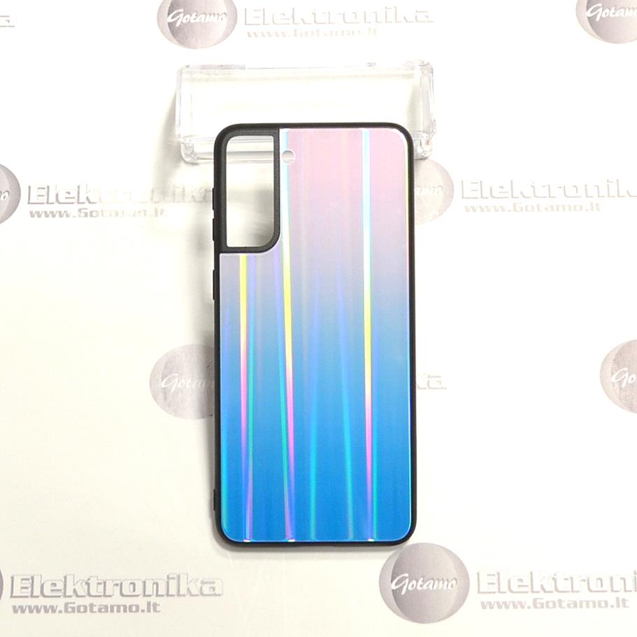 Aurora dėklas nugarėlė Samsung Galaxy S21+ 5G telefonams žydros spalvos 2 Aurora dėklas Samsung Galaxy S21+ 5G – nuotrauka 2