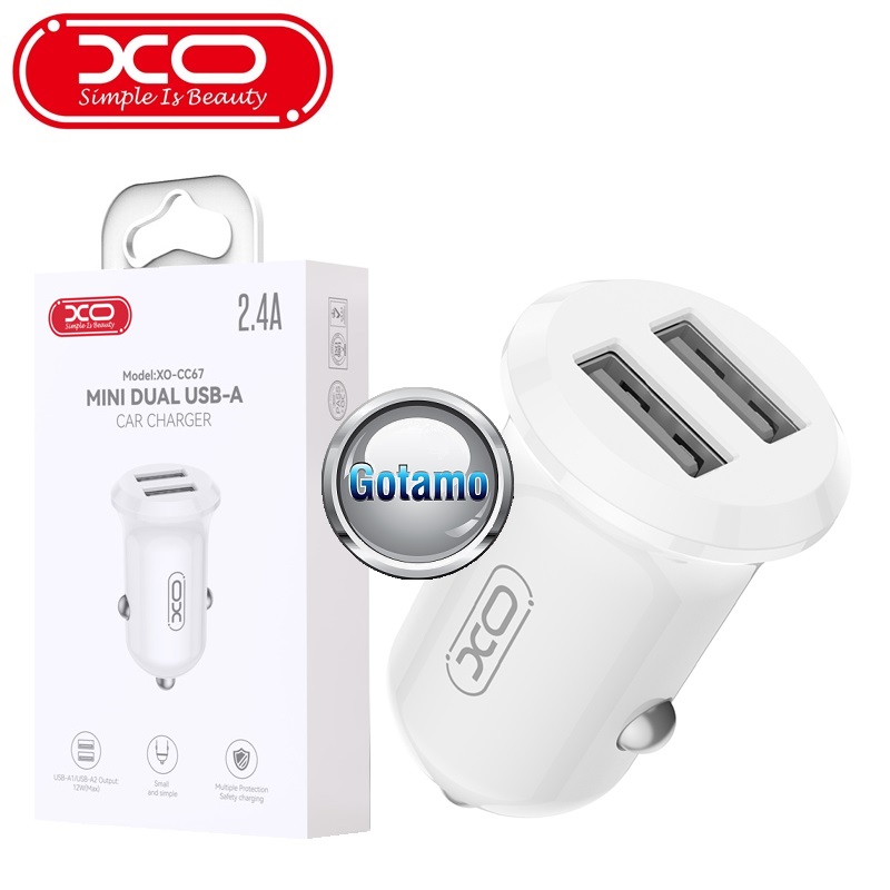 Auto kroviklis XO USB 12W automobilinis įkroviklis