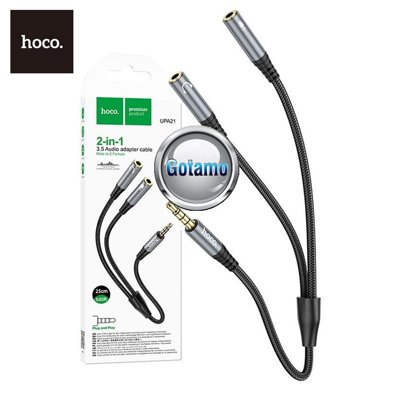 AUX 3.5mm į 2x