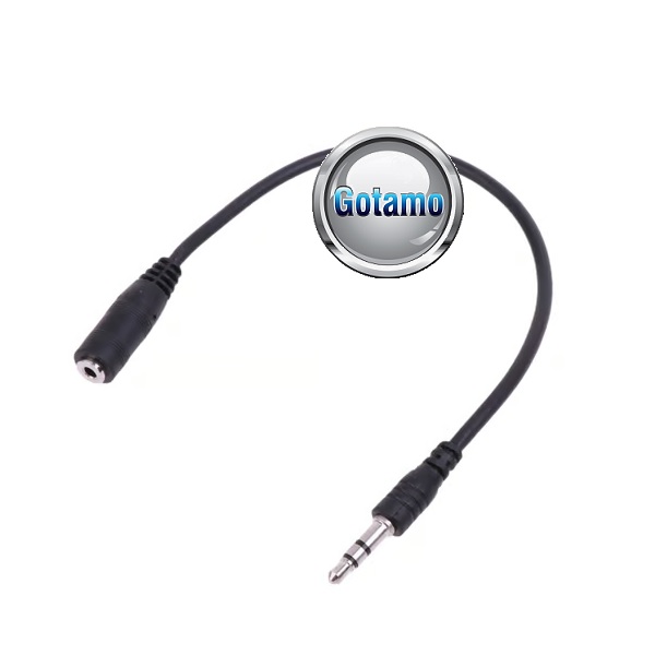 AUX 3.5mm į AUX 2.5mm lizdą jungtis laidas