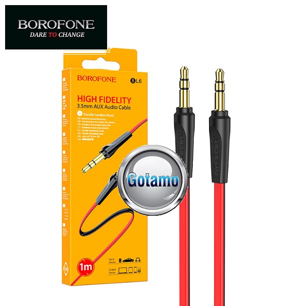 AUX 3.5mm į AUX 3.5mm laidas 1 metras Borofone