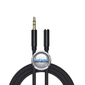 AUX 3.5mm prailginimas – 1 metro laidas su kištuku ir lizdu