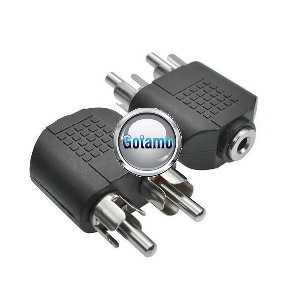 AUX 3.5mm lizdas į 2 RCA jungtis