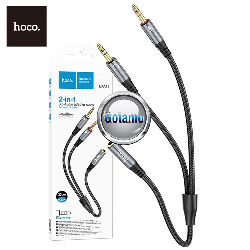 AUX 3.5mm lizdas į 2X