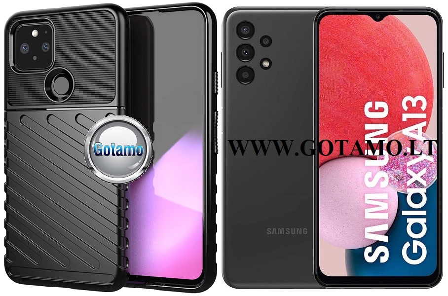 B-2Safe dėklas Samsung Galaxy A13 mobiliajam juodos spalvos