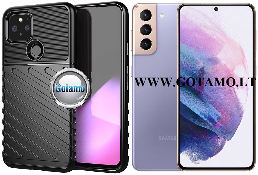 B-2Safe dėklas Samsung Galaxy S21 mobiliajam juodos spalvos
