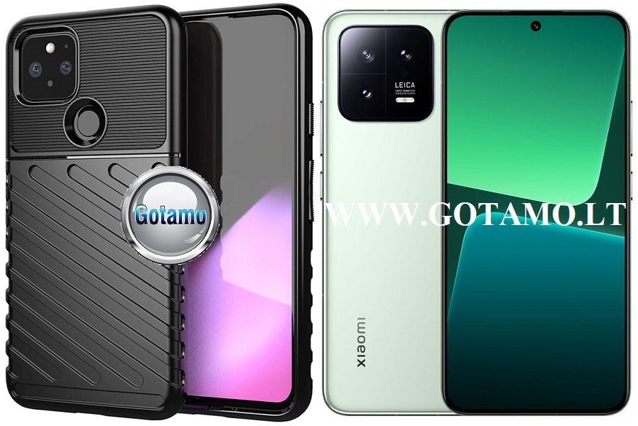 B-2Safe dėklas nugarėlė Xiaomi 13 mobiliajam telefonui juodos spalvos
