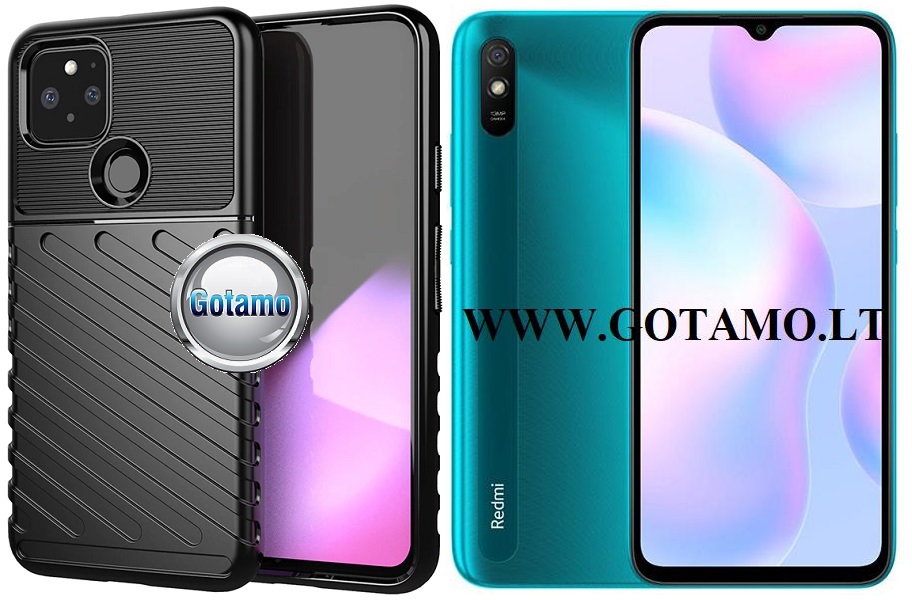 B-2Safe dėklas nugarėlė Xiaomi Redmi 9A mobiliajam telefonui juodos spalvos