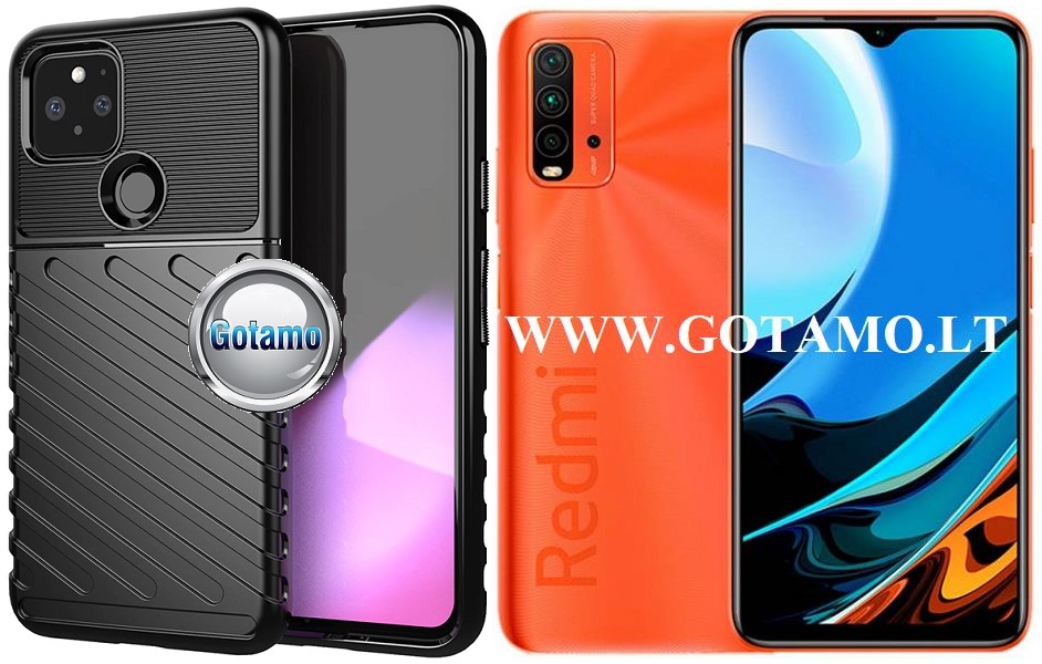 B-2Safe dėklas nugarėlė Xiaomi Redmi 9T, Xiaomi Poco M3 mobiliesiems telefonams juodos spalvos