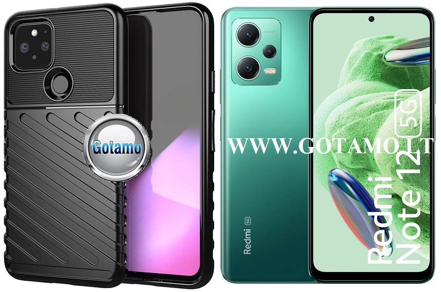 B-2Safe dėklas nugarėlė Xiaomi Redmi Note 12, Xiaomi Poco X5 mobiliesiems telefonams juodos spalvos
