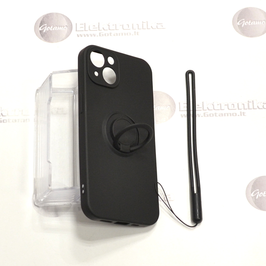 B-Hold dėklas nugarėlė Apple iPhone 13 mobiliajam telefonui juodos spalvos 4 B hold deklas Apple iPhone 13 juodos 4
