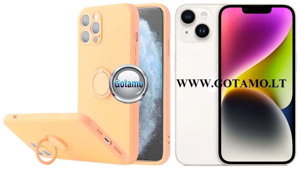 B hold deklas Apple iPhone 14 sviesiai oranzines