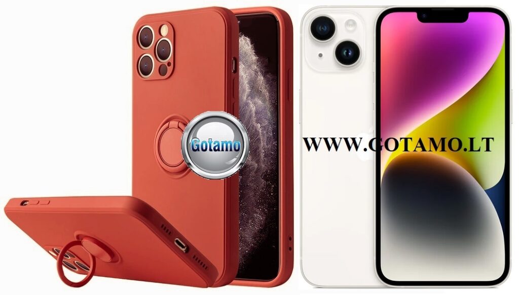 B hold deklas Apple iPhone 14 tamsiai oranzines