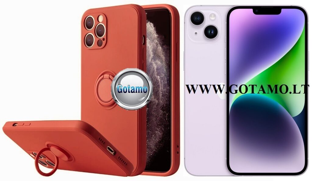 B hold deklas Apple iPhone 14 plus tamsiai oranzines