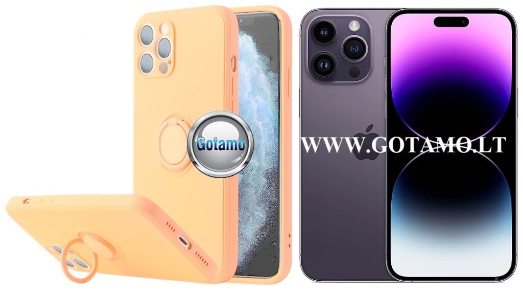 B hold deklas Apple iPhone 14 pro max sviesiai oranzines