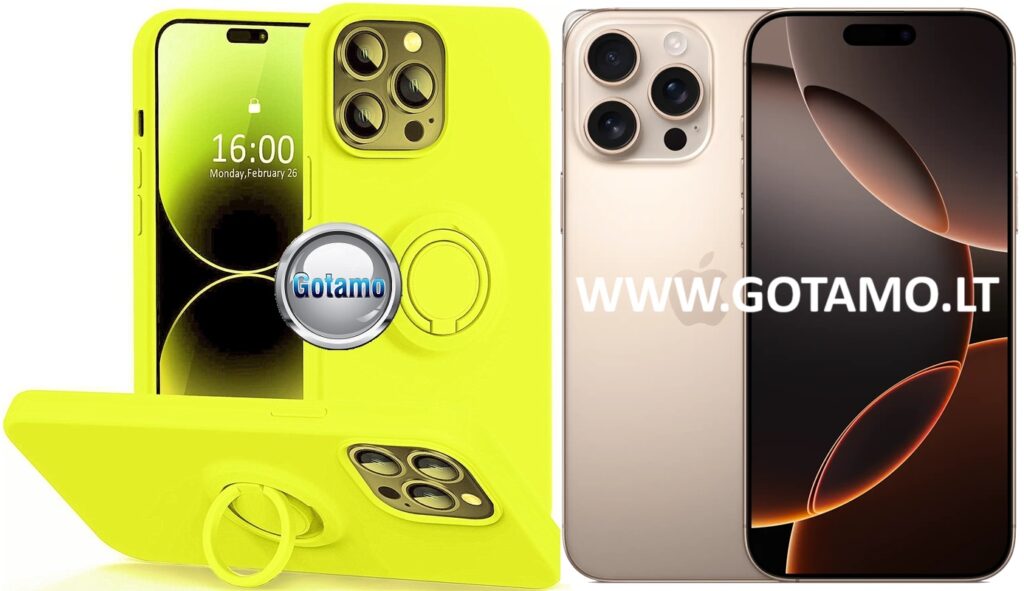 B hold deklas Apple iPhone 16 pro max citruso geltonos