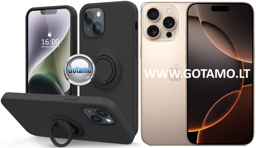 B hold deklas Apple iPhone 16 pro max juodos