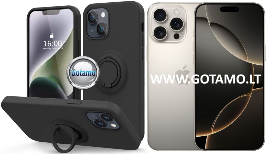 B hold deklas Apple iPhone 16 pro juodos