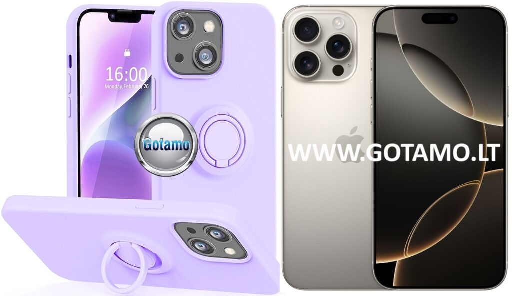 B hold deklas Apple iPhone 16 pro levandu violetines