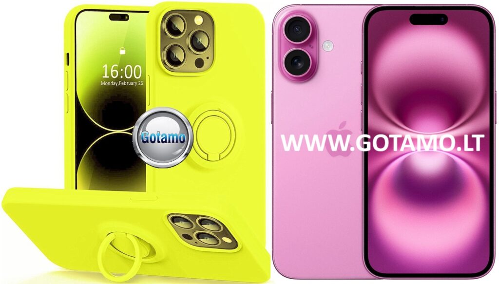 B hold deklas Apple iPhone 16 citruso geltonos