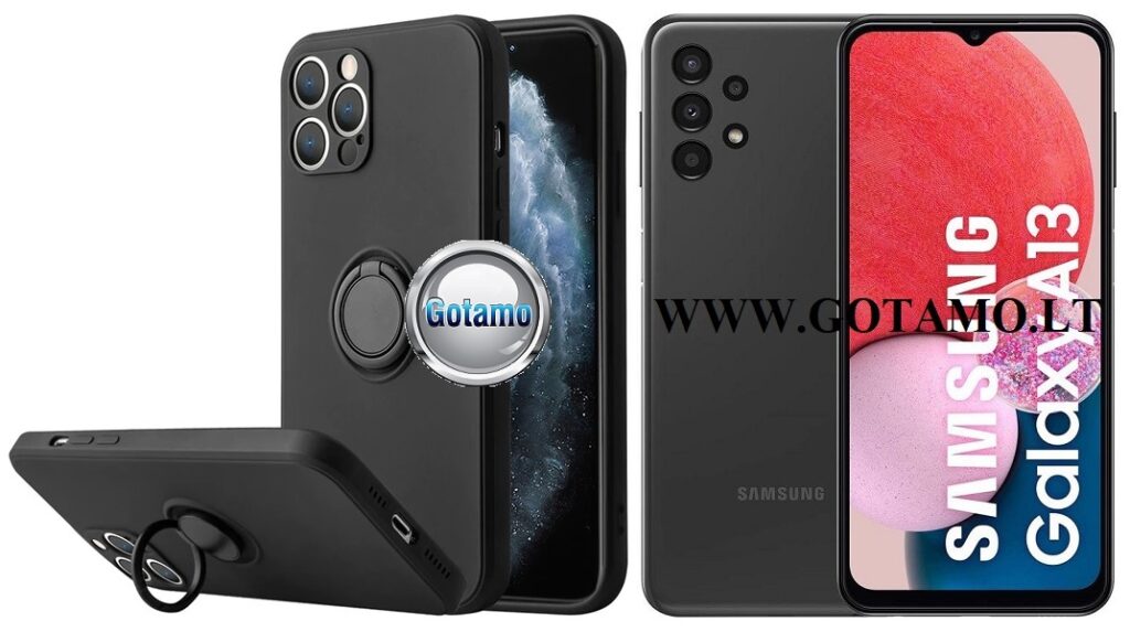 B-Hold dėklas Samsung Galaxy A13 mobiliajam juodos spalvos