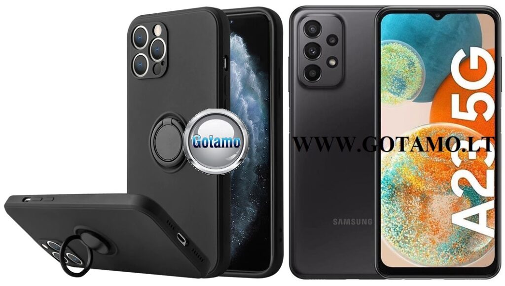 B-Hold dėklas Samsung Galaxy A23 5G juodos spalvos